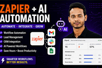 automate your business workflows or lead management using zapier and ai