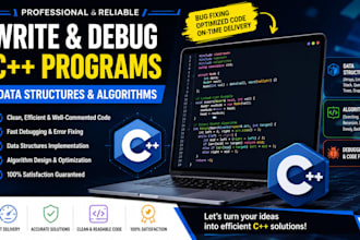 write and debug cpp programs, data structures, and algorithm