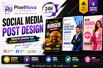 design instagram and facebook posts