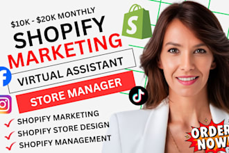 do shopify manager, shopify pod store manager with cro shopify virtual assistant