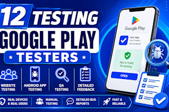 12 testing google play testers website testing android app testing qa testing