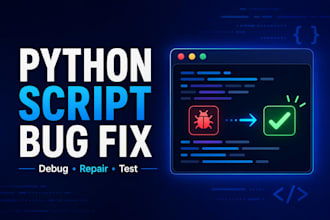 fix debug and run your python script
