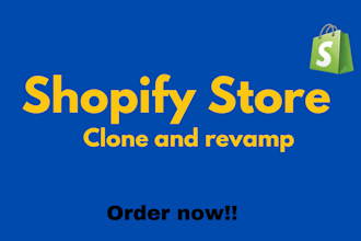 redesign, revamp, or recreate your shopify store professionally
