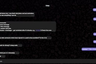a custom telegram or discord bot in python