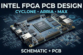 design intel fpga pcb cyclone arria max and schematic design