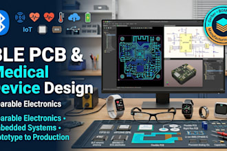 design medical wearable pcb, health device and ble pcb