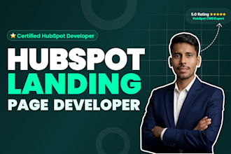 design, customize and redesign hubspot landing page