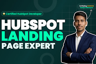 design, customize and redesign hubspot landing page