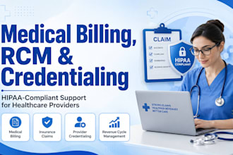 do medical billing, payment posting, denial handling