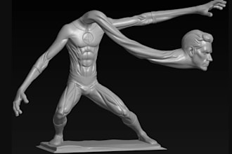 3d toy figure,3mf,wargame minis stl, fantasy statue, printable tabletop hero,fdm
