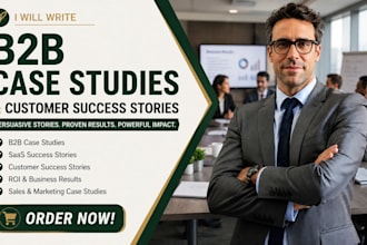 write a b2b case study, saas case study and customer success story