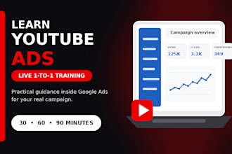 teach you youtube ads with 1 on 1 coaching