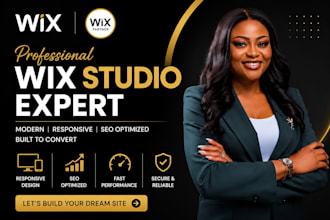 design or redesign a responsive wix studio website expert