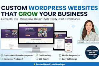 build a modern elementor wordpress site