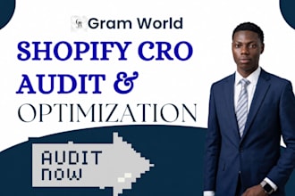 perform an in depth shopify store audit to identify cro leaks and improve sales