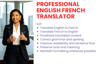 manually translate english to french or french to english