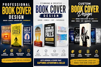 design a professional fiction and non fiction book cover