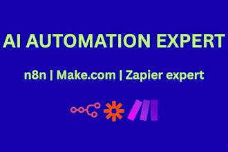 build ai automation using n8n, zapier, or make