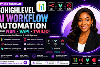 setup gohighlevel ai workflow automation using n8n vapi and twilio