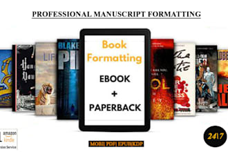 turn your manuscript into a KDP ready paperback and ebook