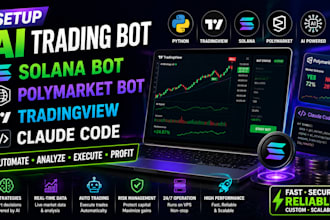 setup ai trading bot solana bot polymarket bot tradingview claude code