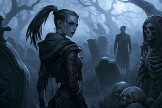 do a horror character illustration