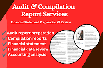 prepare compilation reports, audit reports, and financial statements