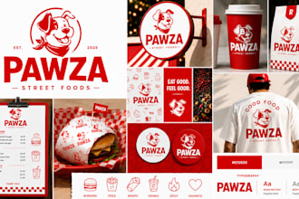 design logo, full branding kit, brand identity, brand style guideline