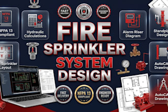 design fire sprinkle bim consultants hydraulic calculations autocad nfpa drawing