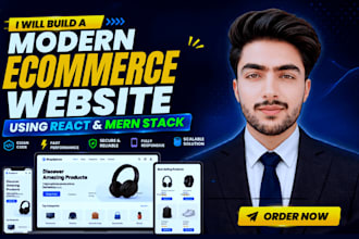 build a modern react ecommerce website using mern stack