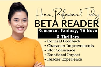 beta read romance beta reader fantasy ya novel thriller erotica beta reader