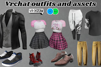 create custom vrchat props, outfits, accessories and assets for avatars