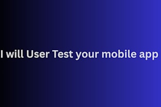 user test you mobile and webpage