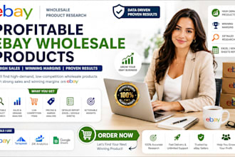 find profitable ebay wholesale products with high sales and winning margins