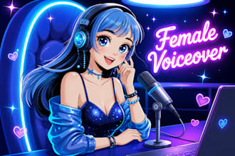 record sexy sensual erotic sfw and nsfw female asmr voice over for anime games