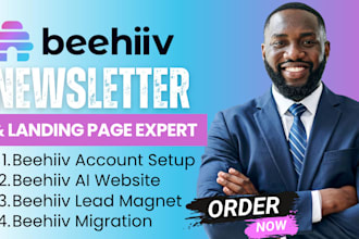 do beehiiv setup, beehiiv newsletter, beehive landing page, beehive website