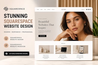 create stunning squarespace website design and squarespace website redesign