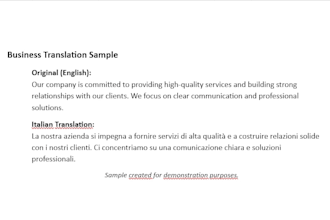 translate albanian italian and english documents accurately
