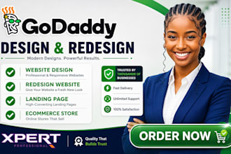 godaddy website redesign godaddy website design, develop godaddy website