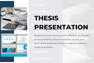 create a compelling thesis defense, dissertation, or research presentation