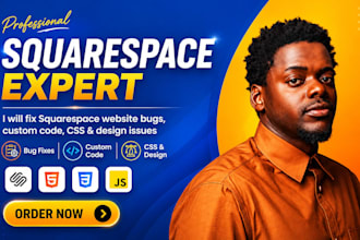 fix squarespace website bugs, custom code, CSS and squarespace web design issues