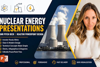nuclear energy presentation, smr pitch deck, reactor powerpoint design