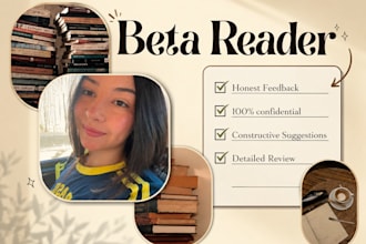 beta read your book with construtive feedback