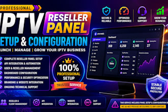 cnfigure reseller panel strong 8k, trex, sltv, lion ott, mega reseller panel