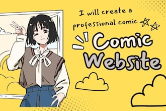 design or redesign comics website, comic illustration website