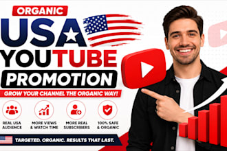 do usa youtube channel promotion and organic video promotion