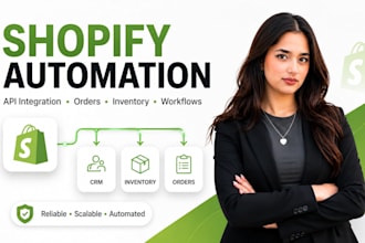 do shopify API integration and workflow automation