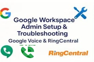 setup google workspace, ring central and voice