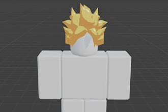 create custom roblox ugc hair and accessories, roblox items and wearable for you