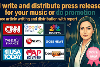 write a press release about your new song, music press release distribution 600